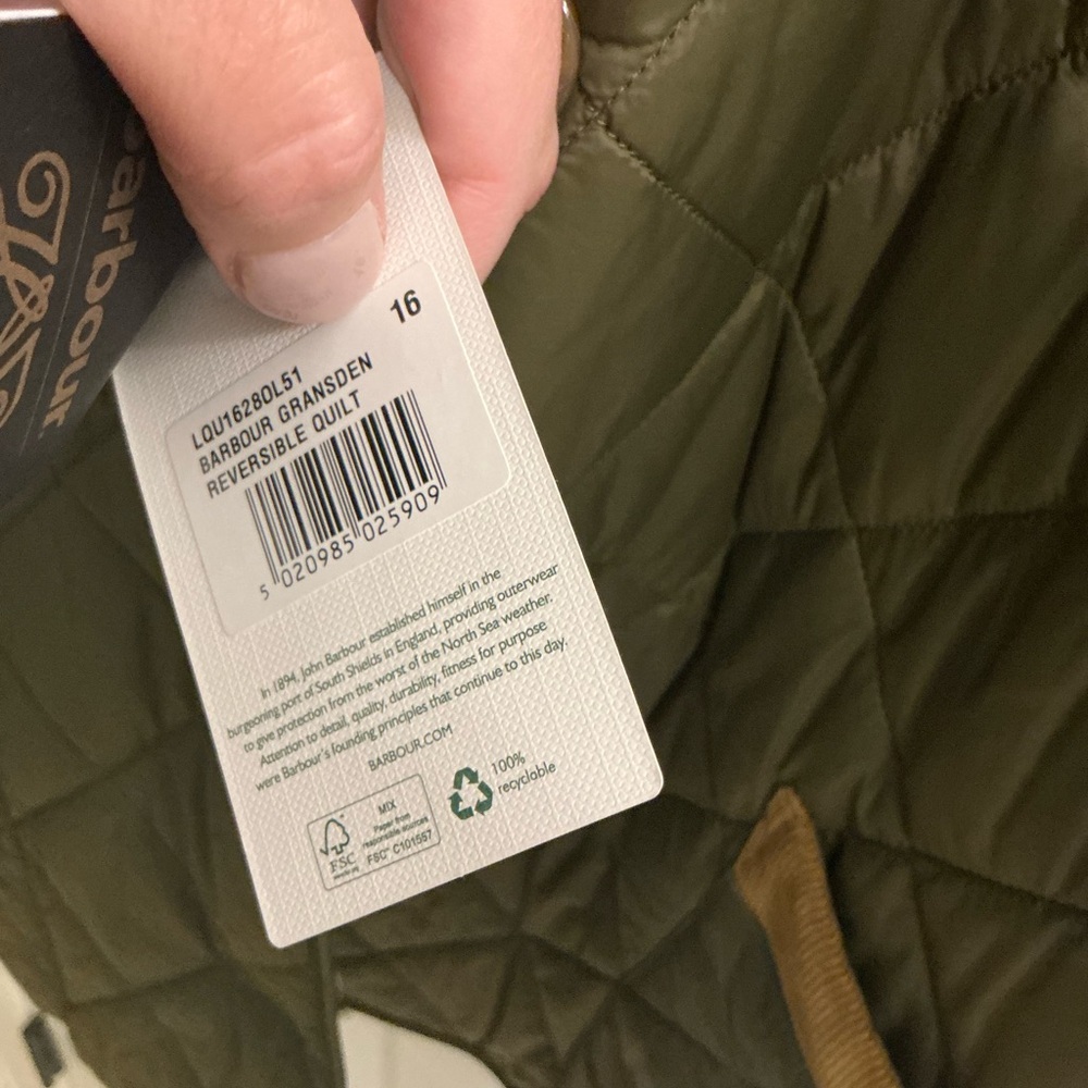 NWT Barbour x House of Hackney Gransden quilted jacket REVERSIBLE US 12 UK 16 - Picture 9 of 12